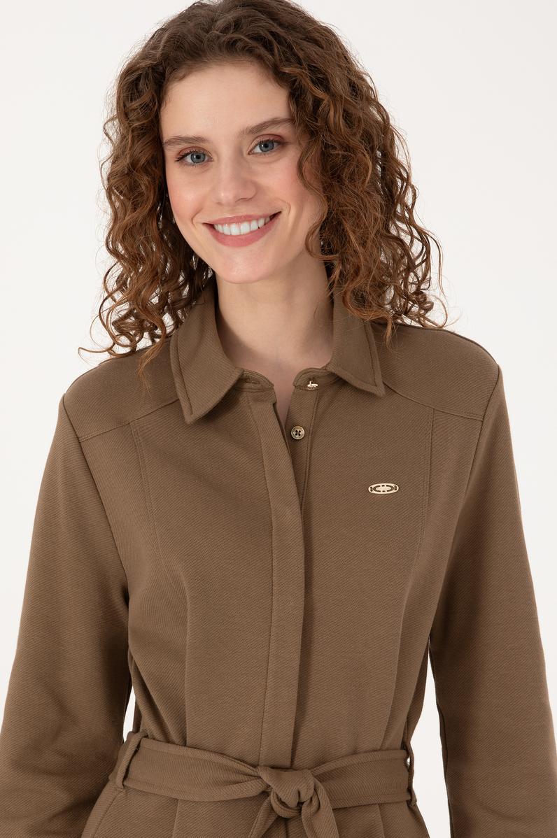 Kadın Haki Örme Elbise