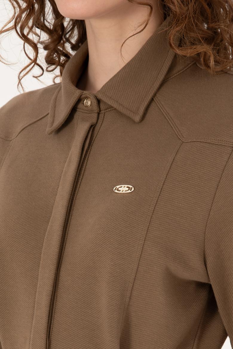 Kadın Haki Örme Elbise - 50309458006