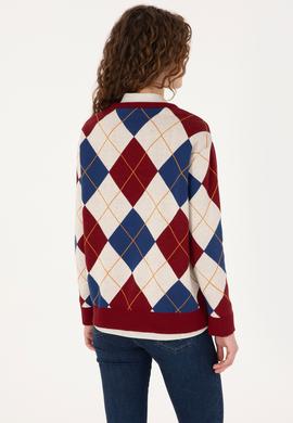 Kadın Bordo Kazak - 50309632004