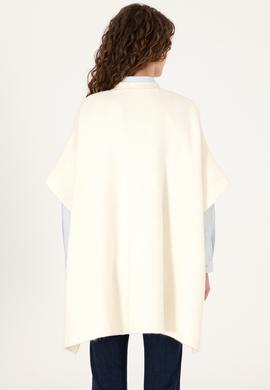 Kadın Krem Triko Panço - 50309711001