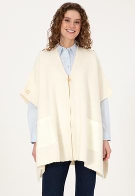 Kadın Krem Triko Panço - 50309711001