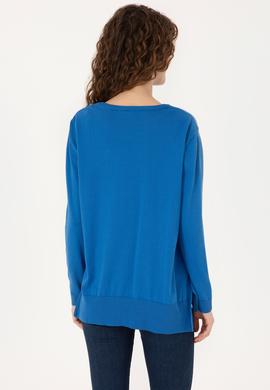 Kadın MAVİ Basic Kazak - 50313579024