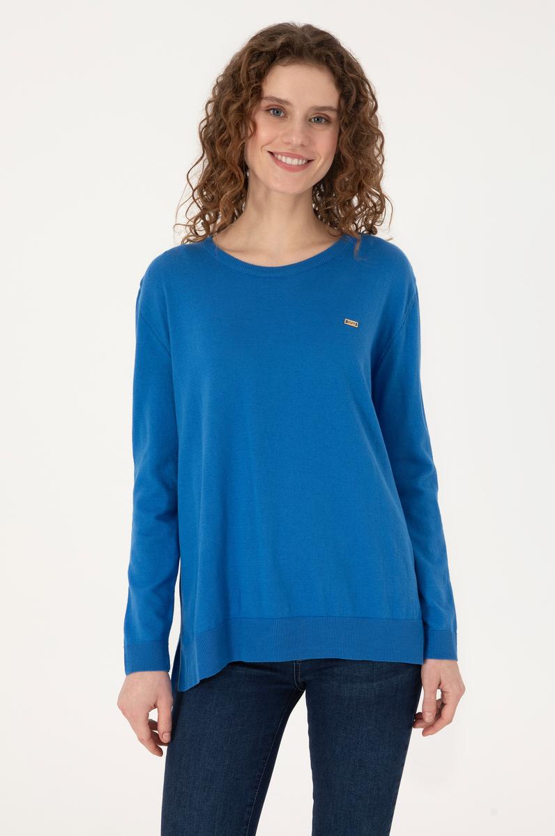 Kadın MAVİ Basic Kazak