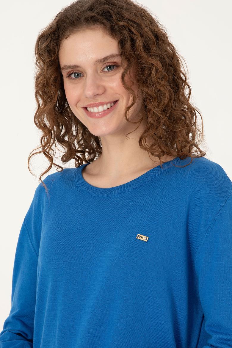 Kadın MAVİ Basic Kazak - 50313579024