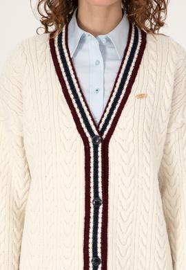 Kadın Krem Triko Hırka - 50314775009