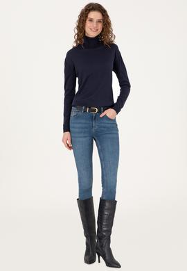 Kadın Lacivert Basic Kazak - 50313621008