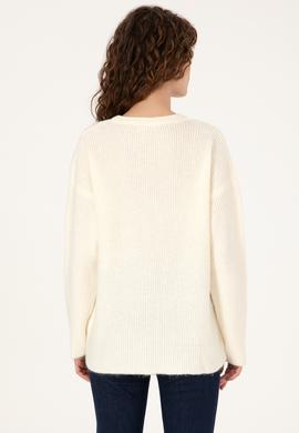 Kadın Krem Kazak - 50307894011