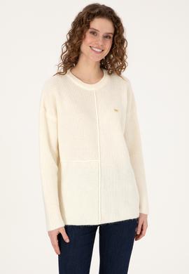 Kadın Krem Kazak - 50307894011