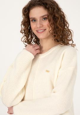 Kadın Krem Kazak - 50307894011