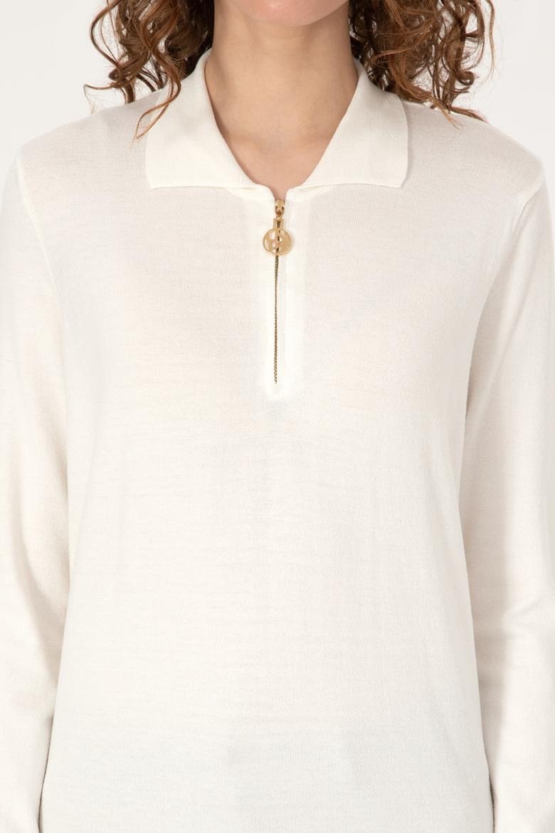 Kadın Krem Kazak - 50309661006