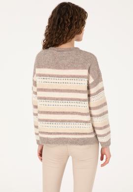 Kadın Krem Kazak - 50310205021