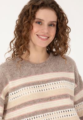 Kadın Krem Kazak - 50310205021