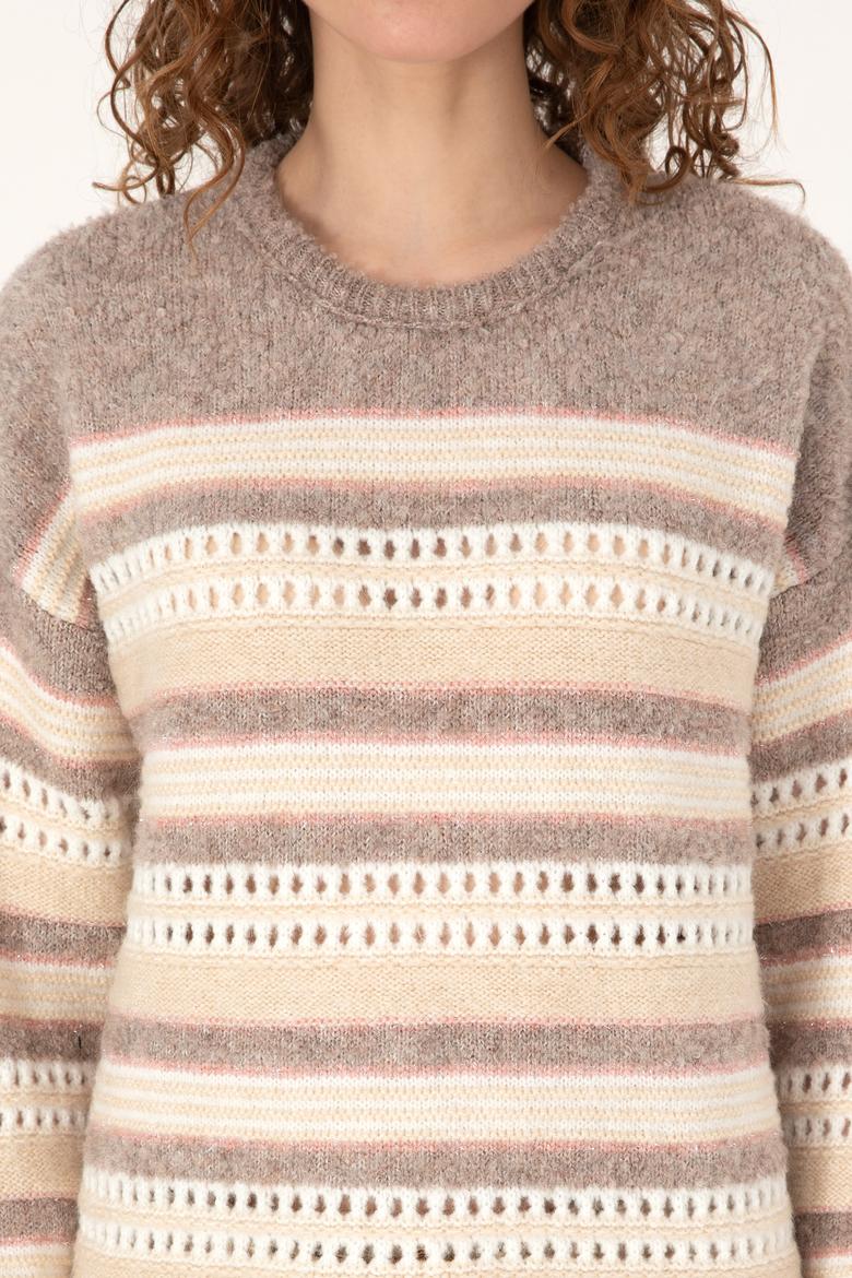 Kadın Krem Kazak - 50310205021