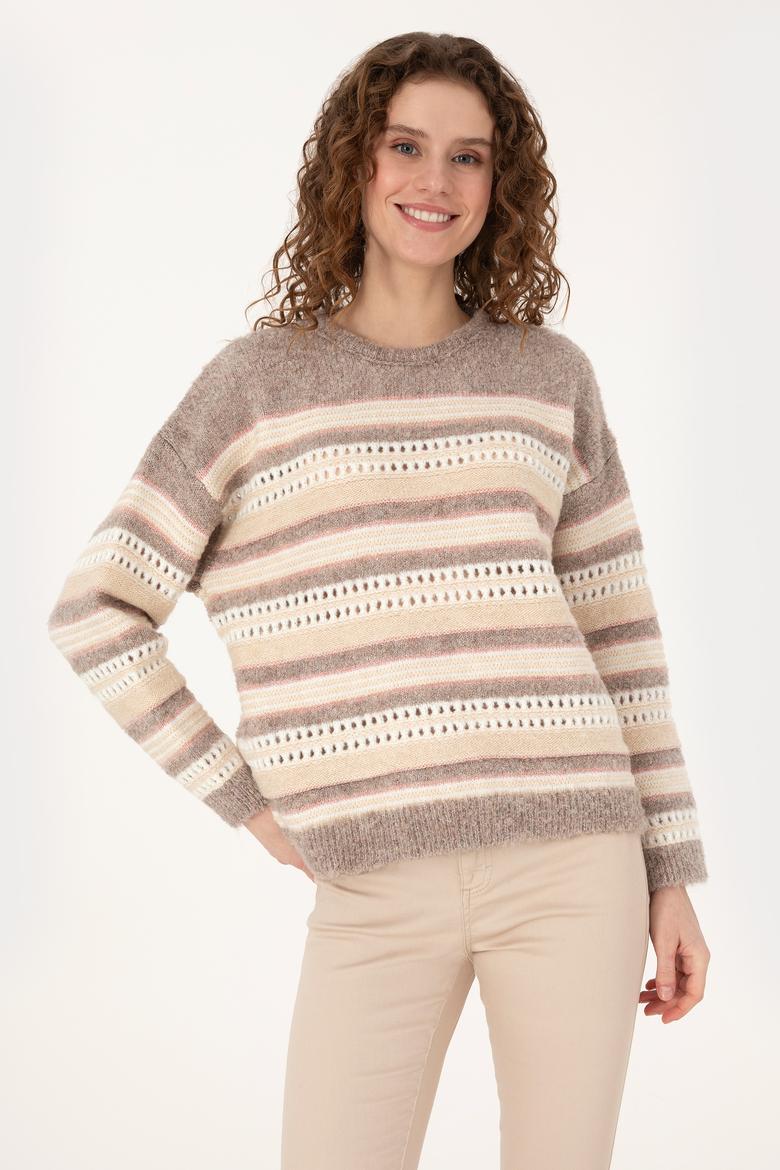 Kadın Krem Kazak - 50310205021