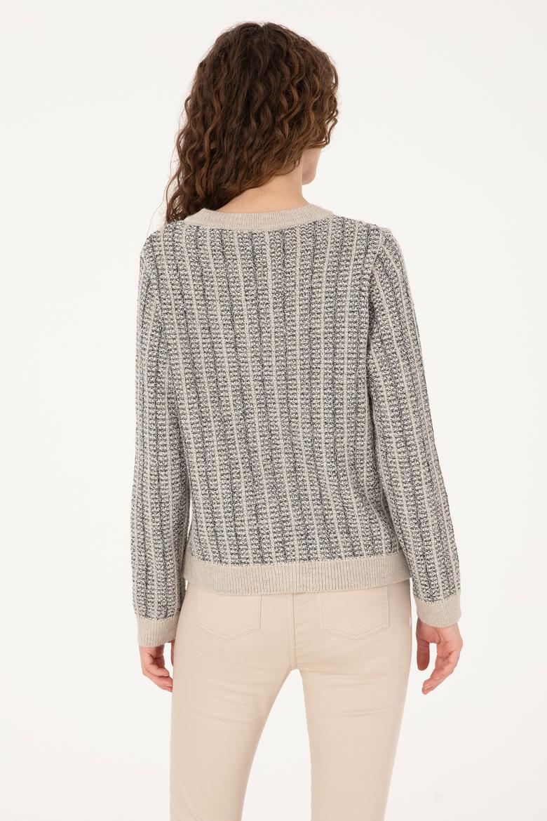 Kadın Krem Triko Hırka - 50310762010