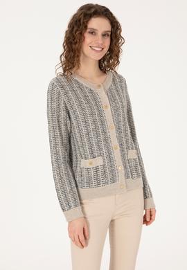 Kadın Krem Triko Hırka - 50310762010