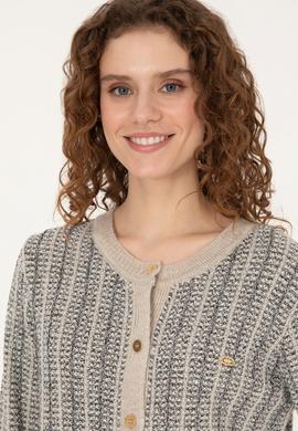 Kadın Krem Triko Hırka - 50310762010