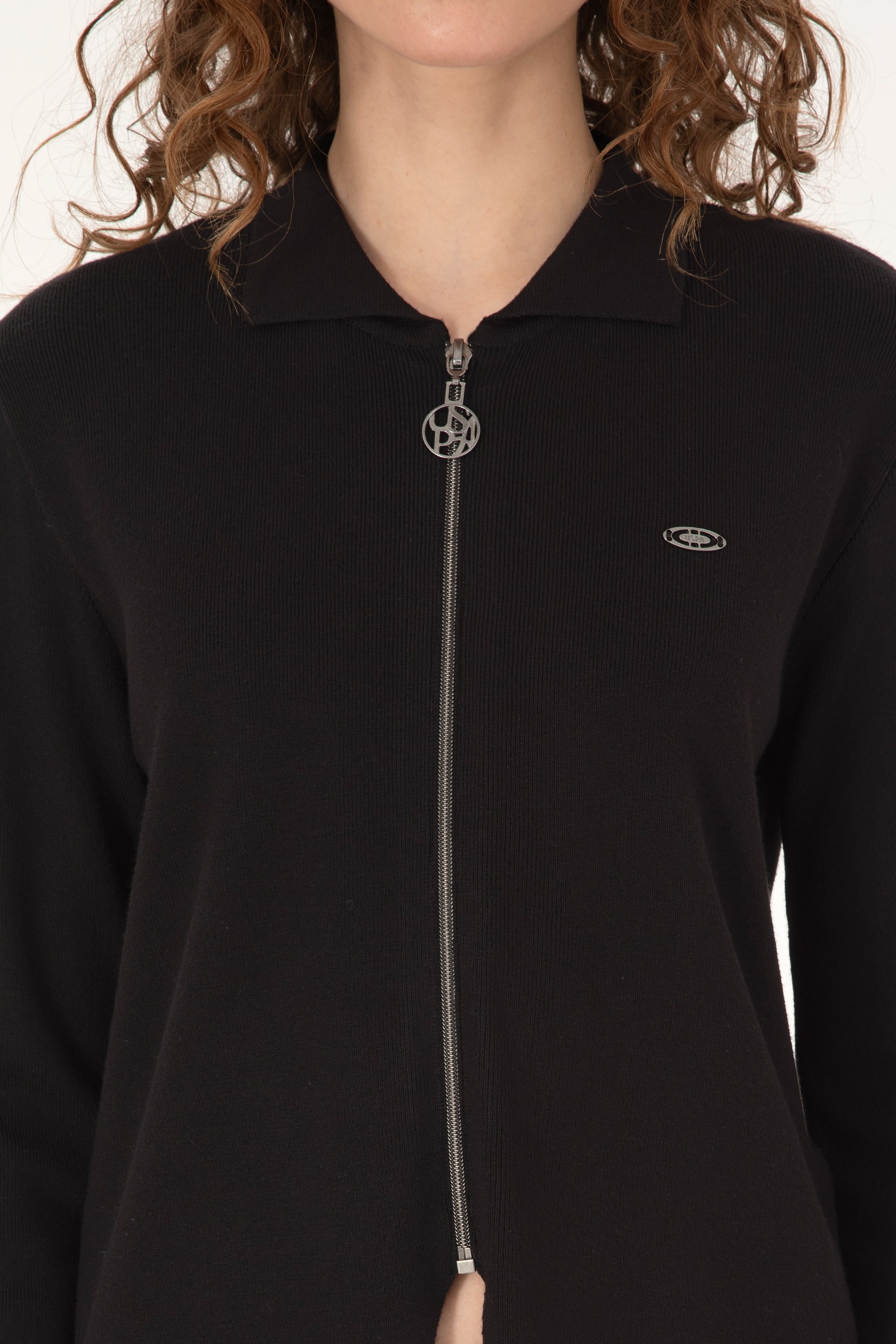 Kadın Siyah Triko Hırka - 50317375017