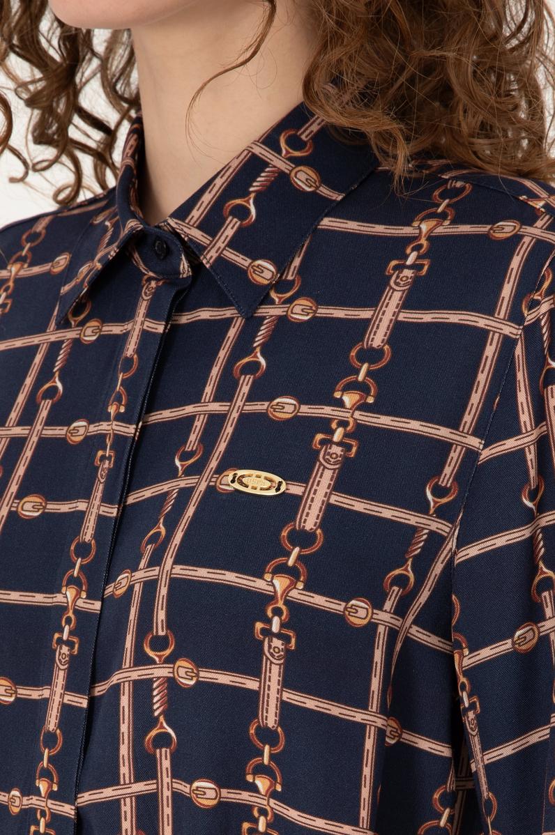 Kadın Lacivert Dokuma Elbise