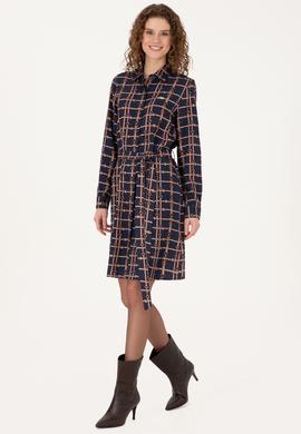 Kadın Lacivert Dokuma Elbise - 50314521001