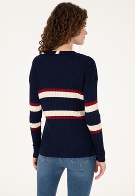 Kadın Lacivert Kazak - 50309548012