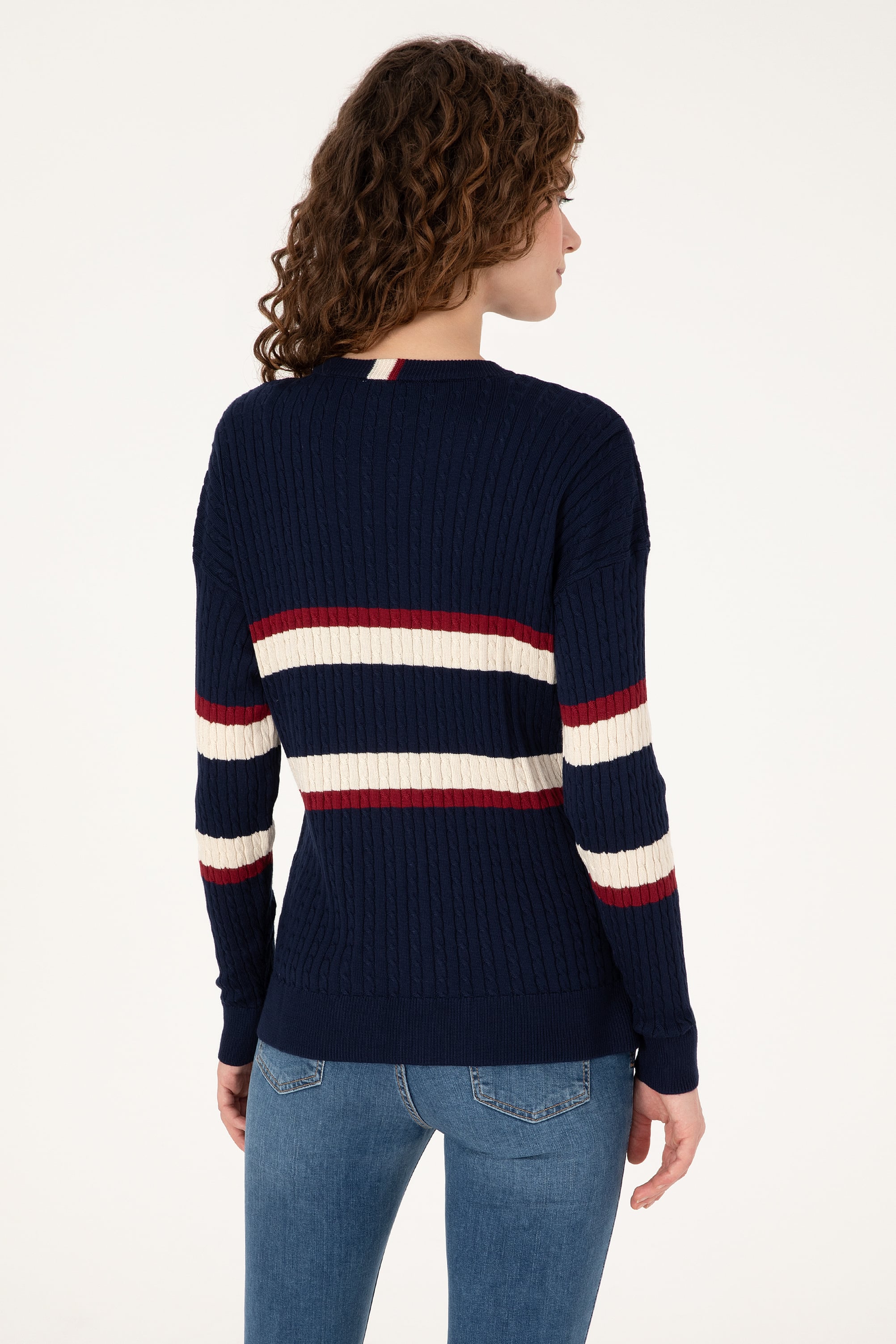 Kadın Lacivert Kazak - 50309548012