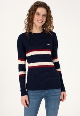 Kadın Lacivert Kazak - 50309548012