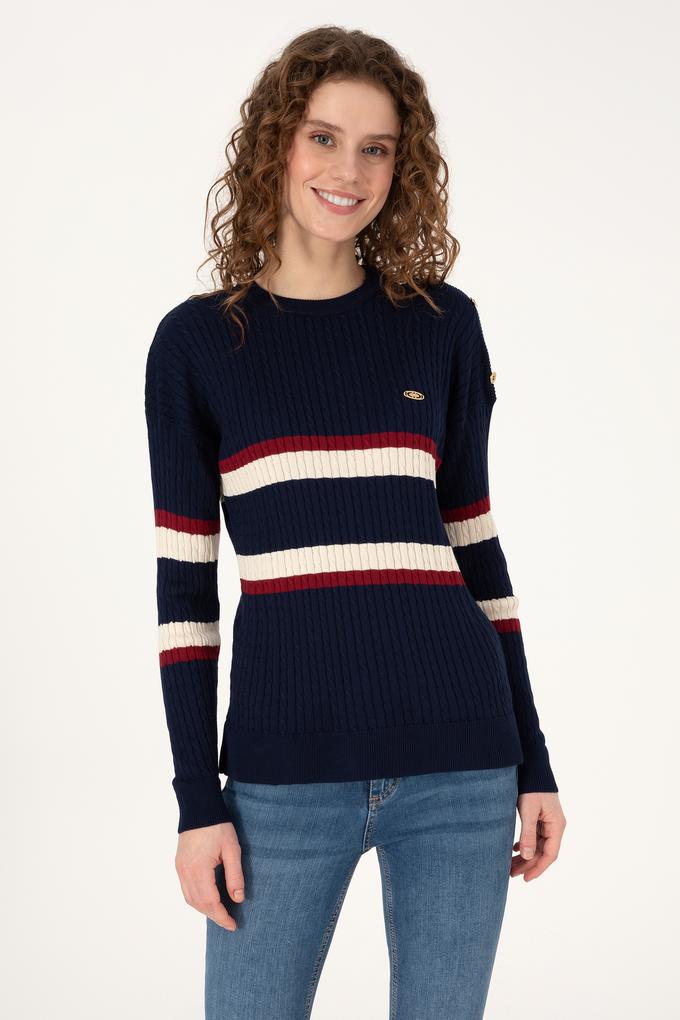 Kadın Lacivert Kazak