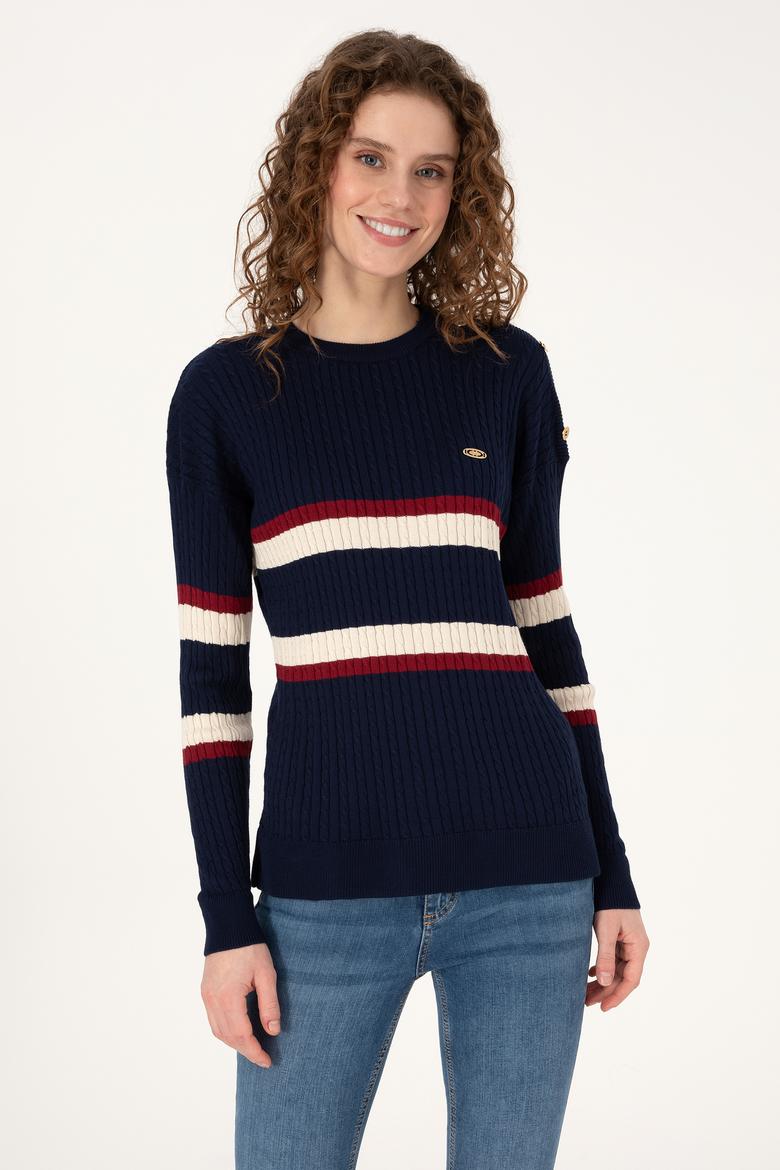 Kadın Lacivert Kazak