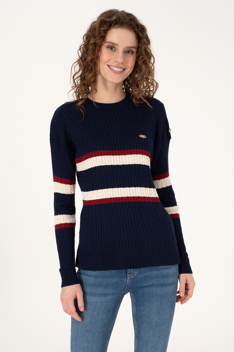 Kadın Lacivert Kazak