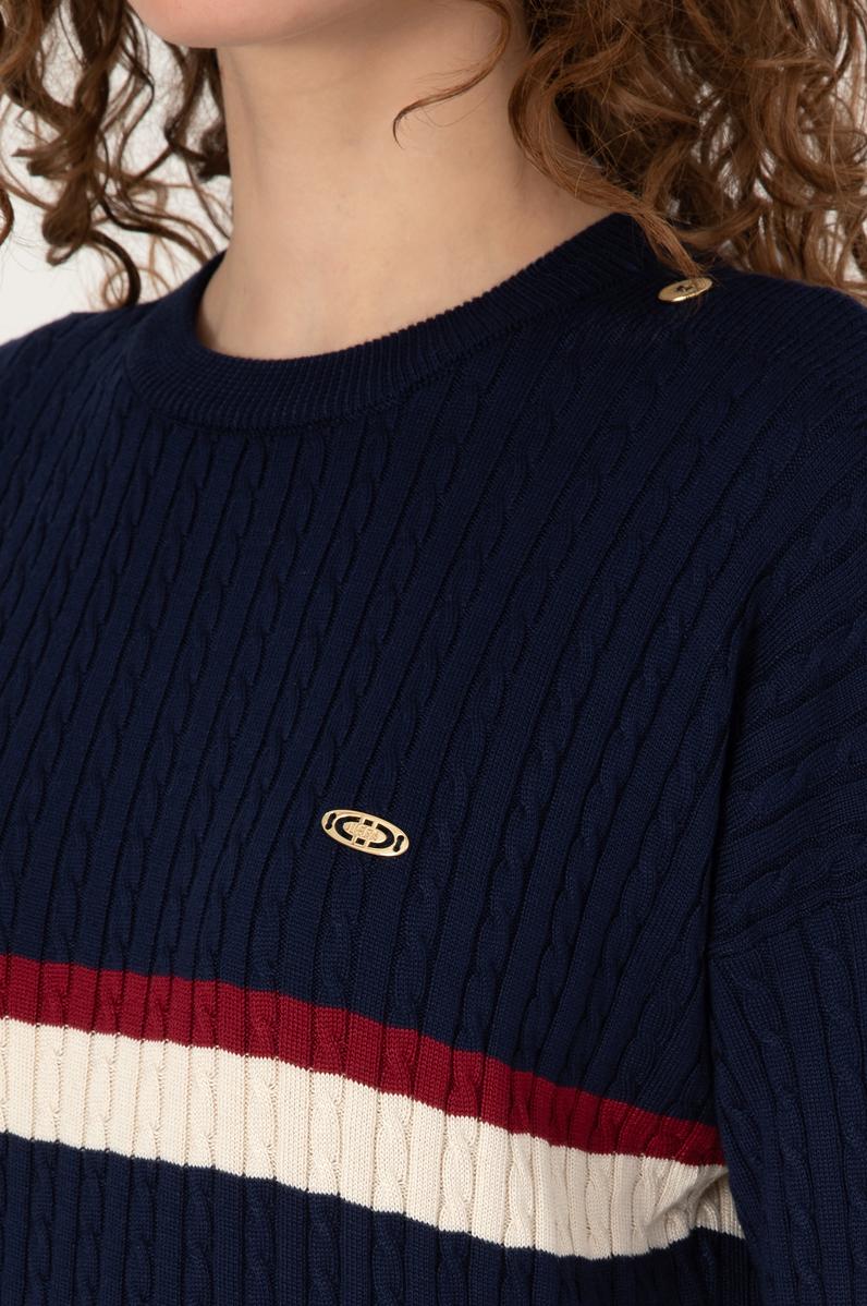 Kadın Lacivert Kazak