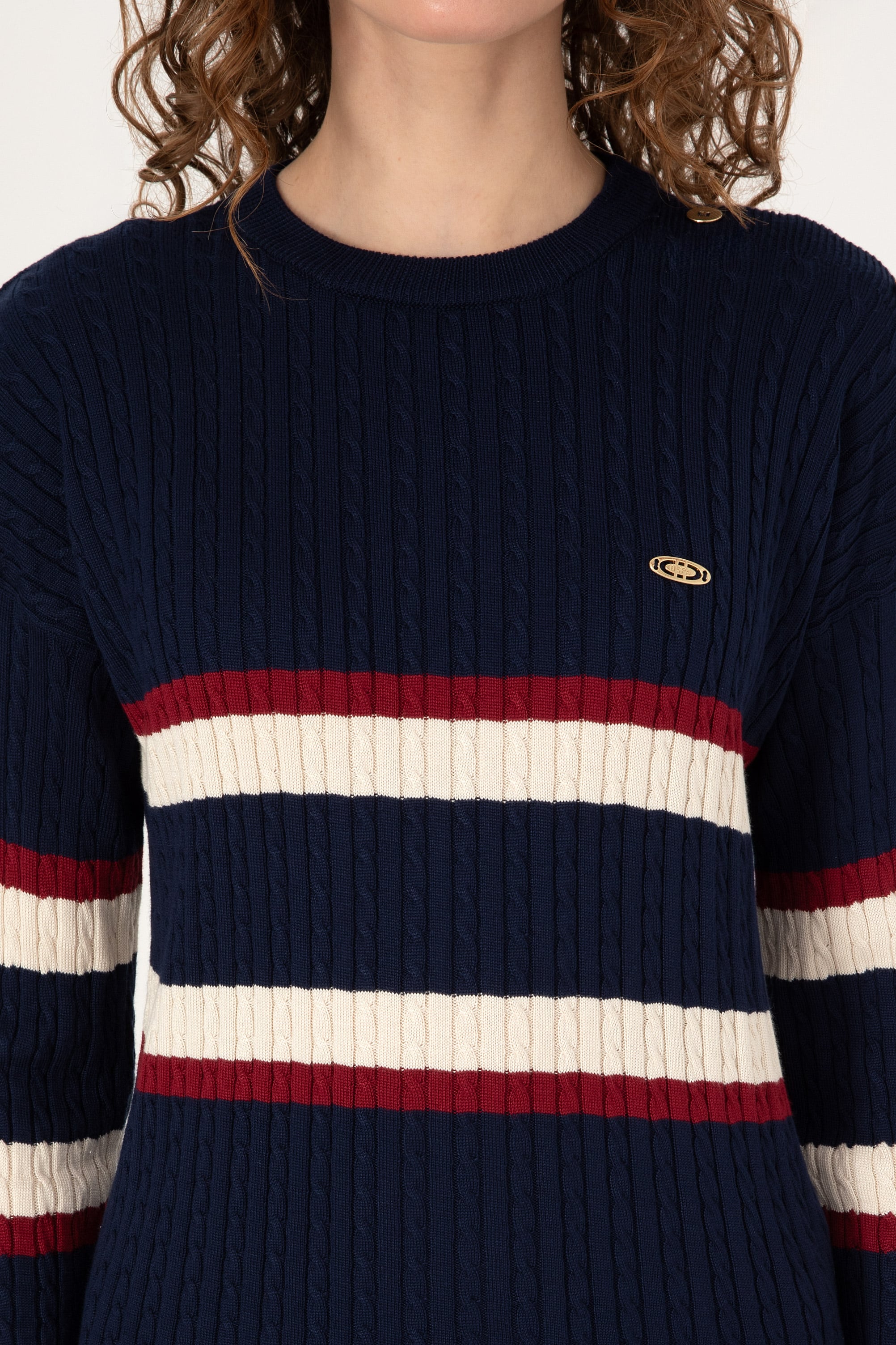 Kadın Lacivert Kazak - 50309548012