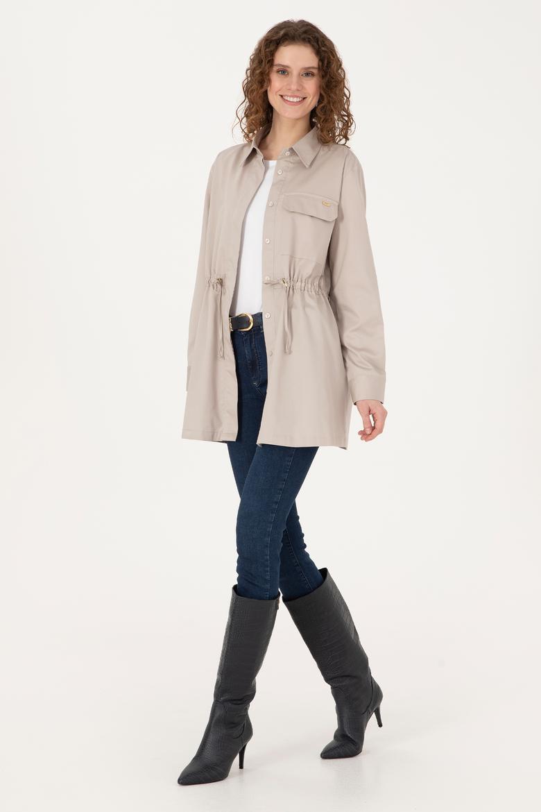 Kadın Taş Uzun Kollu Gömlek - 50316423015