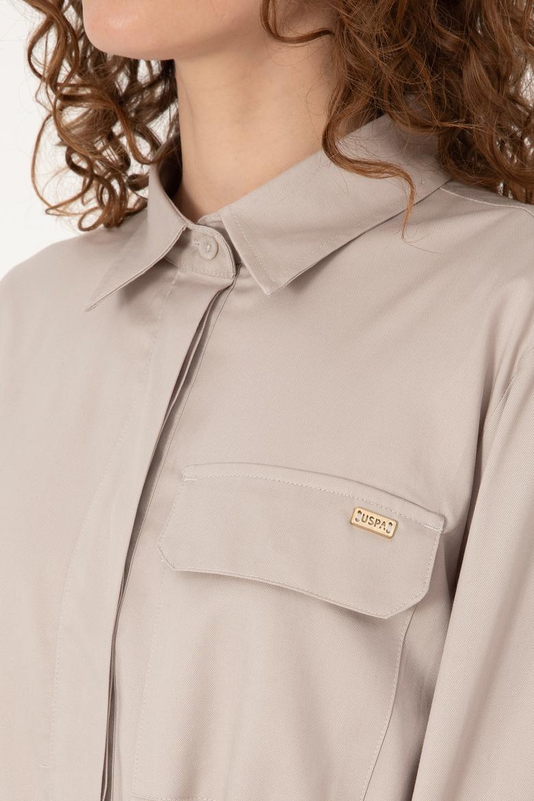 Kadın Taş Uzun Kollu Gömlek - 50316423015