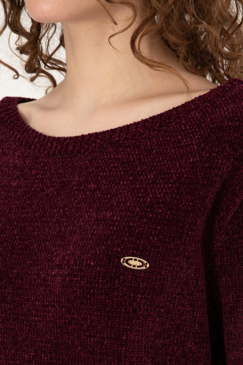 Kadın Bordo Kazak - 50310047011