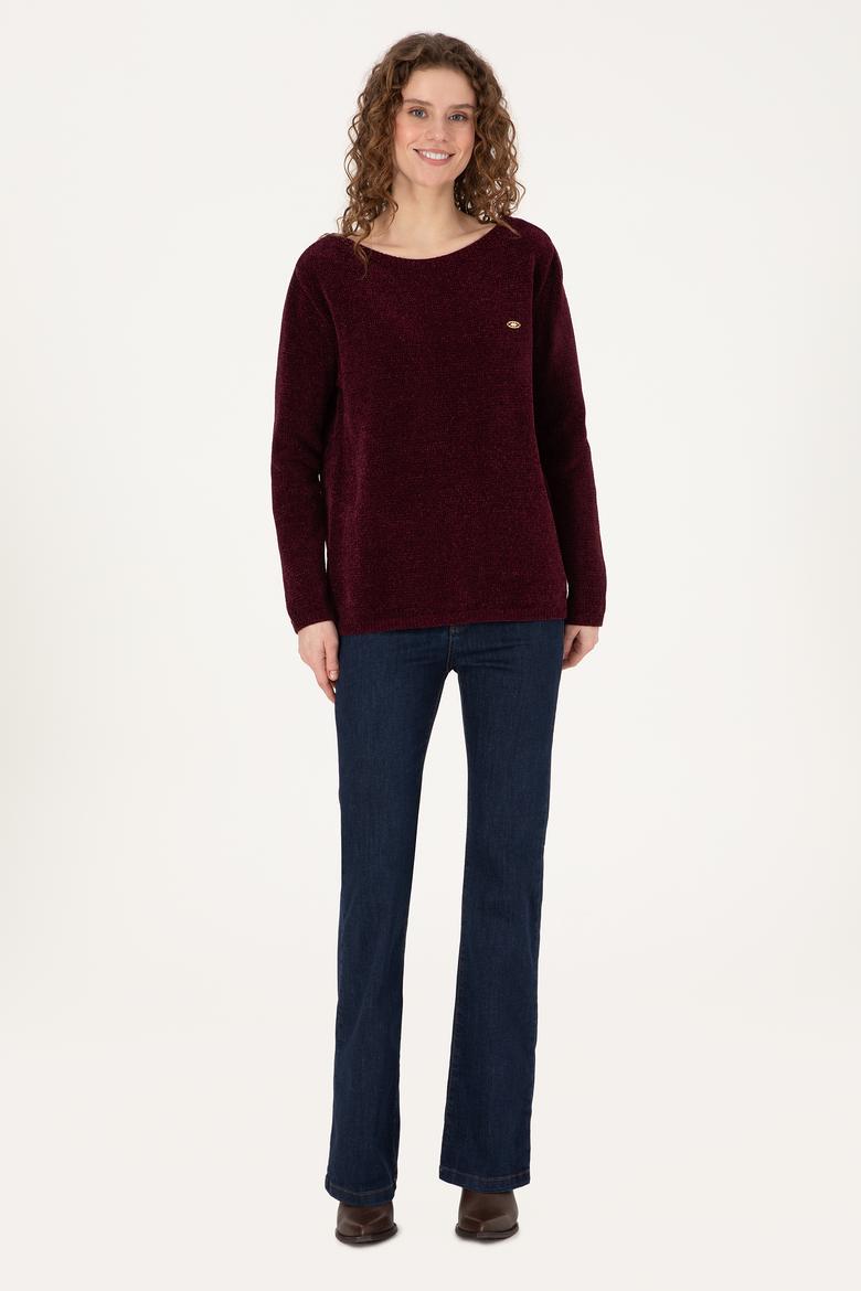 Kadın Bordo Kazak - 50310047011