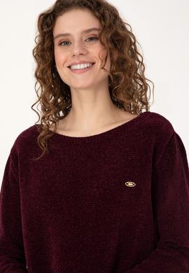 Kadın Bordo Kazak - 50310047011