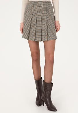 Kadın Kahverengi Dokuma Etek - 50309258002