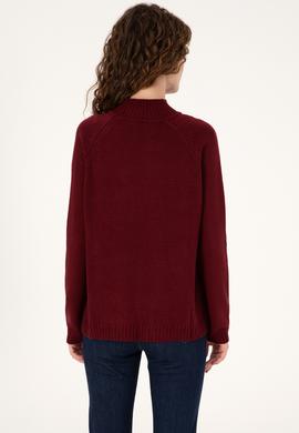 Kadın Bordo Kazak - 50272031035