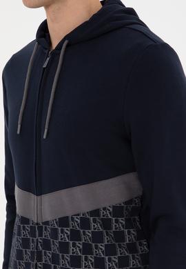 Erkek Lacivert Örme Hırka - 50315668006