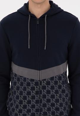 Erkek Lacivert Örme Hırka - 50315668006