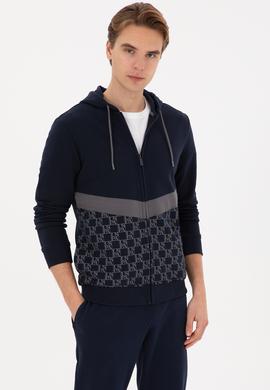 Erkek Lacivert Örme Hırka - 50315668006