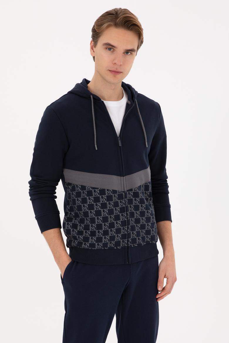 Erkek Lacivert Örme Hırka