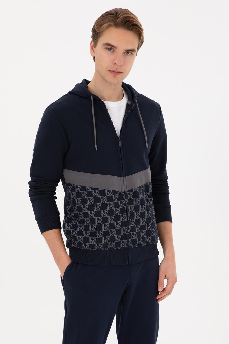 Erkek Lacivert Örme Hırka