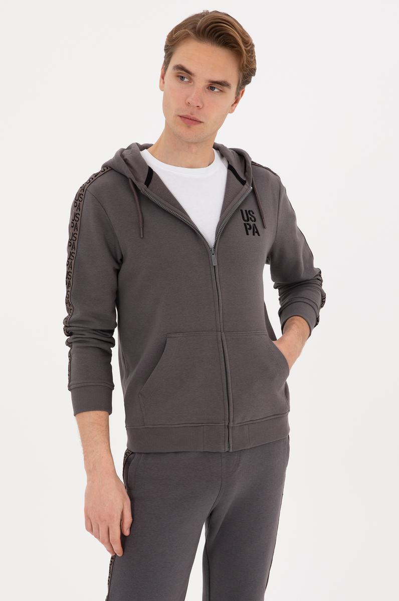 Erkek Gri Örme Hırka