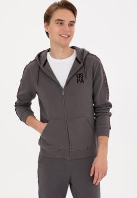 Erkek Gri Örme Hırka - 50315808026