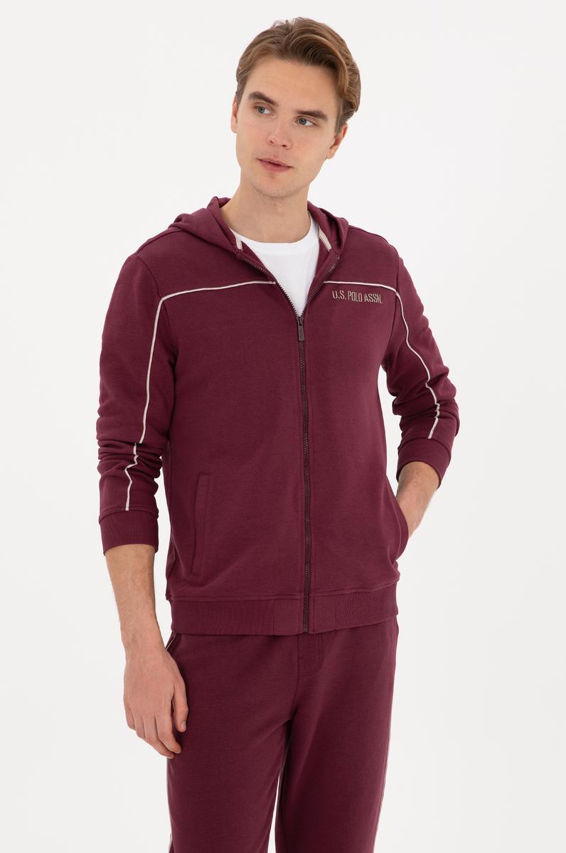 Erkek Bordo Örme Hırka