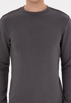 Erkek Regular Fit Bisiklet Yaka Gri Sweatshirt - 50316363025