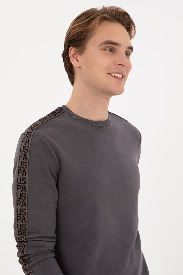 Erkek Regular Fit Bisiklet Yaka Gri Sweatshirt - 50316363025