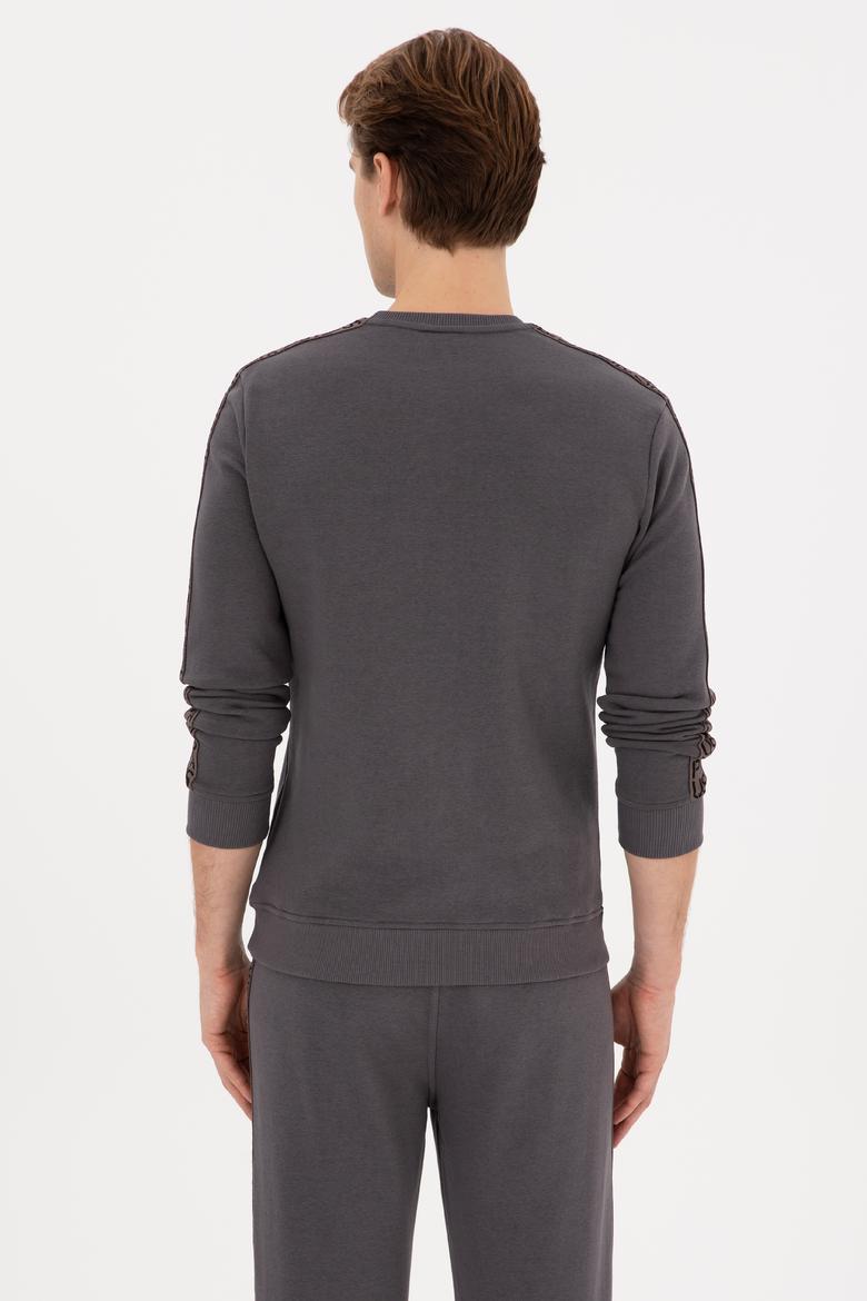 Erkek Regular Fit Bisiklet Yaka Gri Sweatshirt - 50316363025